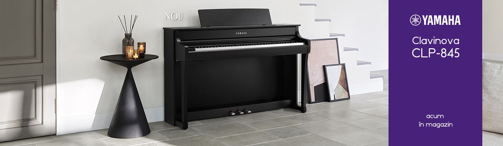 Pian Digital Yamaha Clavinova CLP-845 Black